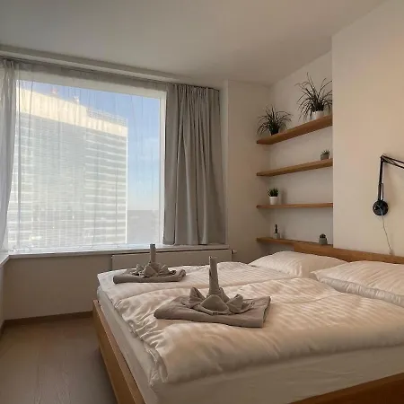 Apartment Sag 19th Floor Panorama 2 Free Parking Free Wifi Bratislava